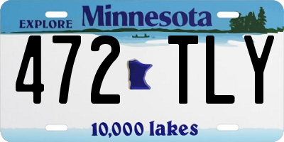 MN license plate 472TLY
