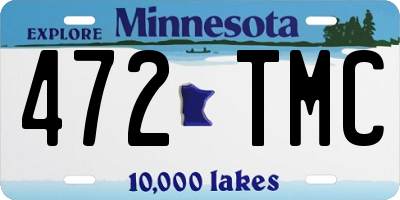 MN license plate 472TMC