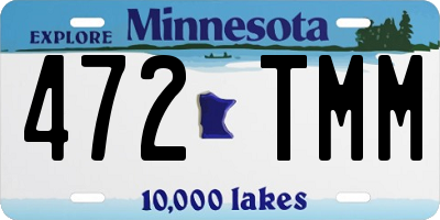 MN license plate 472TMM