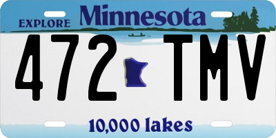 MN license plate 472TMV