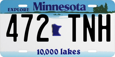 MN license plate 472TNH