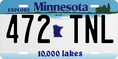 MN license plate 472TNL