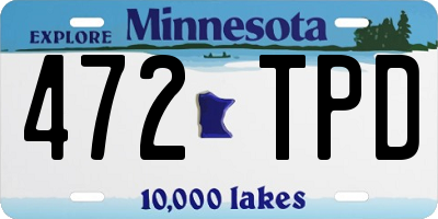 MN license plate 472TPD