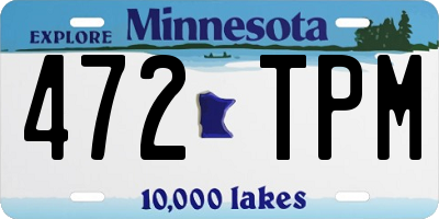 MN license plate 472TPM