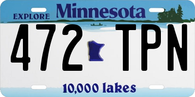 MN license plate 472TPN