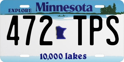 MN license plate 472TPS