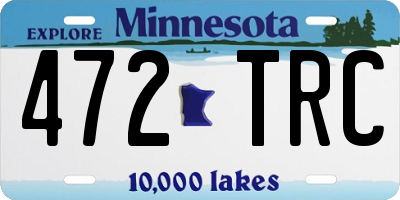 MN license plate 472TRC