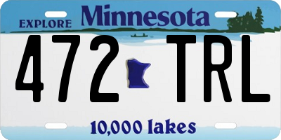 MN license plate 472TRL