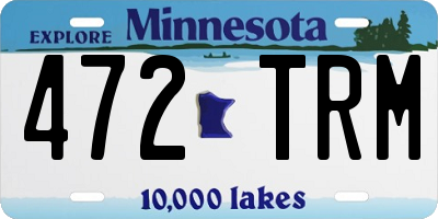 MN license plate 472TRM
