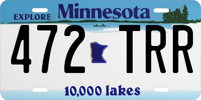 MN license plate 472TRR