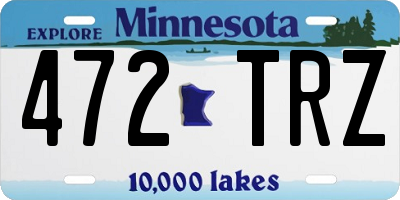 MN license plate 472TRZ