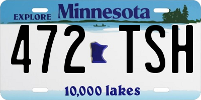 MN license plate 472TSH
