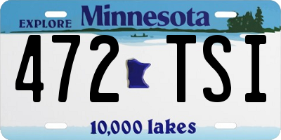 MN license plate 472TSI