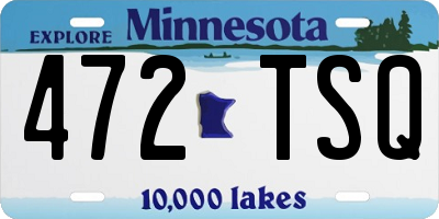 MN license plate 472TSQ
