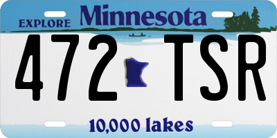 MN license plate 472TSR