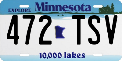 MN license plate 472TSV