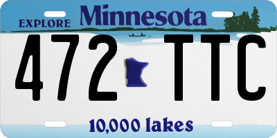 MN license plate 472TTC