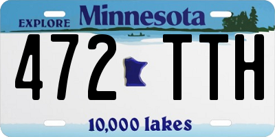 MN license plate 472TTH