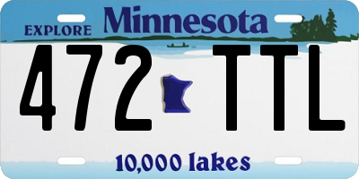MN license plate 472TTL