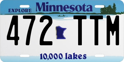 MN license plate 472TTM