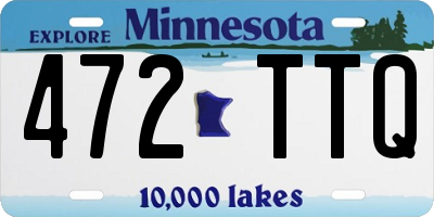 MN license plate 472TTQ