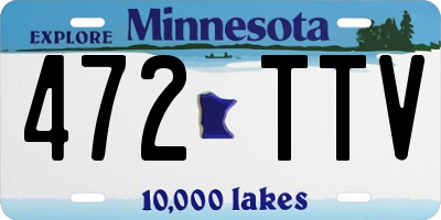 MN license plate 472TTV