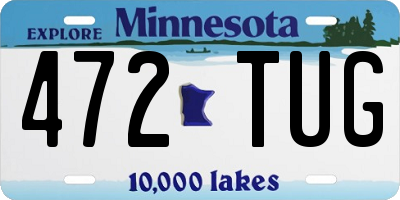 MN license plate 472TUG