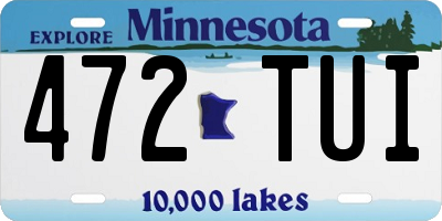 MN license plate 472TUI