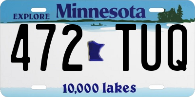 MN license plate 472TUQ