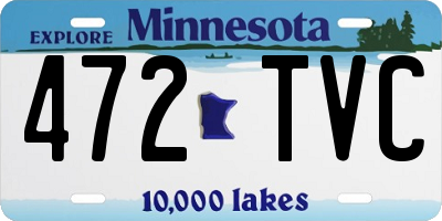 MN license plate 472TVC