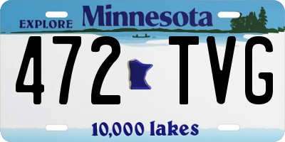 MN license plate 472TVG