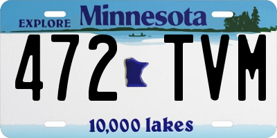 MN license plate 472TVM