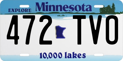 MN license plate 472TVO