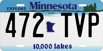 MN license plate 472TVP
