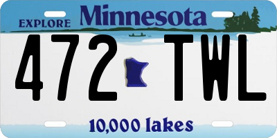 MN license plate 472TWL