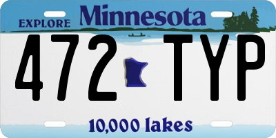 MN license plate 472TYP