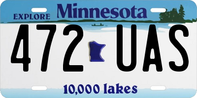 MN license plate 472UAS
