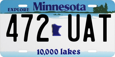 MN license plate 472UAT