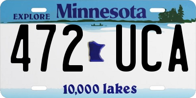 MN license plate 472UCA