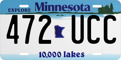 MN license plate 472UCC