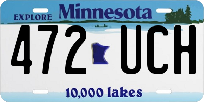 MN license plate 472UCH