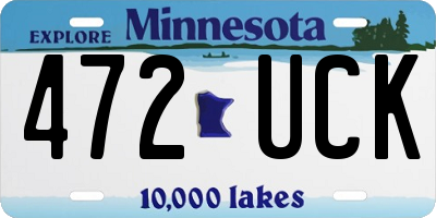 MN license plate 472UCK