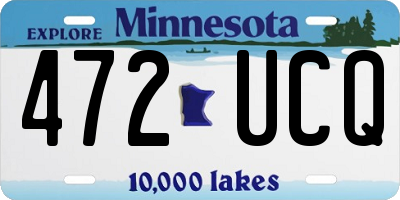 MN license plate 472UCQ
