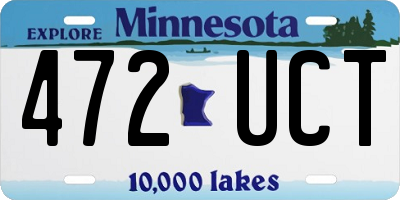 MN license plate 472UCT