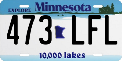 MN license plate 473LFL