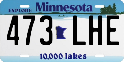 MN license plate 473LHE