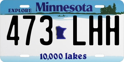 MN license plate 473LHH