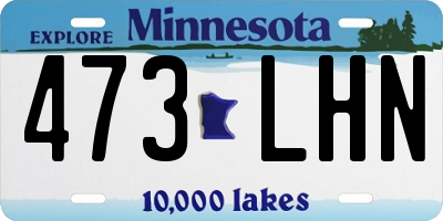 MN license plate 473LHN