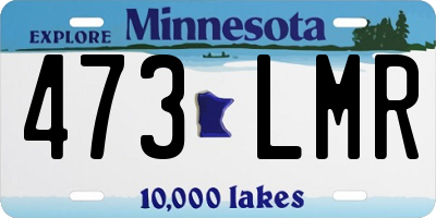 MN license plate 473LMR