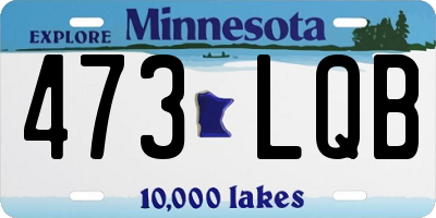 MN license plate 473LQB
